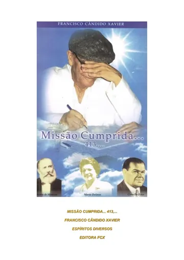 Missão Cumprida de Francisco Cândido Xavier, capa do livro