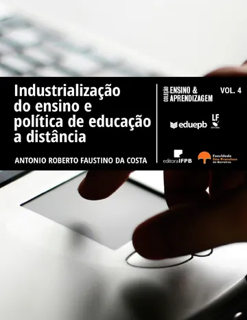 Industrialização do ensino e política de educação a distância de Antonio Roberto Faustino da Costa, capa do livro