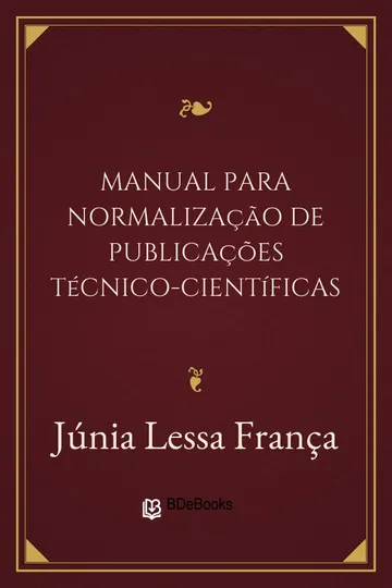 Manual para Normalização de Publicações Técnico-Científicas de Júnia Lessa França, capa do livro
