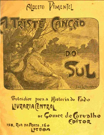 A triste canção do sul (subsídios para a história do fado) de Alberto Pimentel, capa do livro