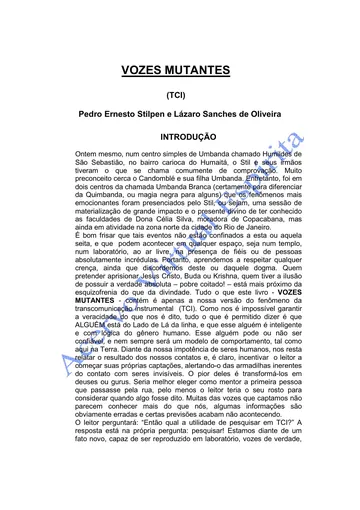 Vozes Mutantes (TCI) de Pedro Ernesto Stilpen e Lázaro Sanches de Oliveira, capa do livro