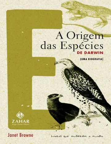 A origem das espécies de Darwin de Janet Browne, capa do livro