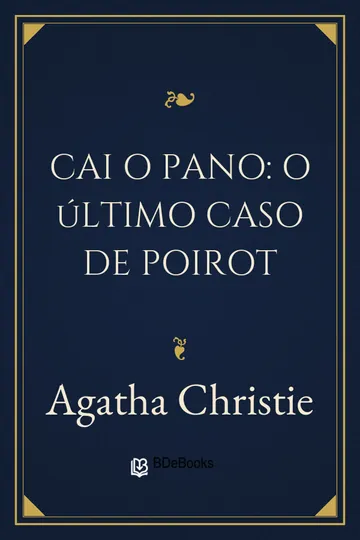 Cai o Pano: o último caso de Poirot de Agatha Christie, capa do livro