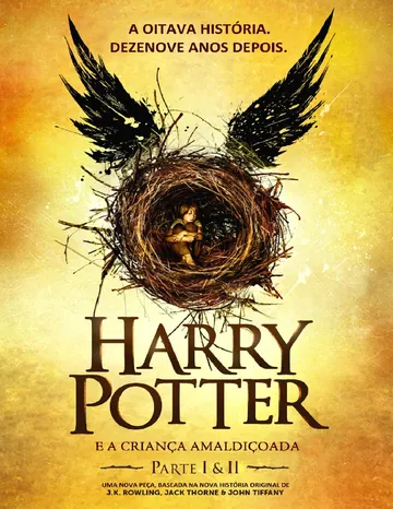 Harry Potter e a Criança Amaldiçoada de J. K. Rowling, capa do livro