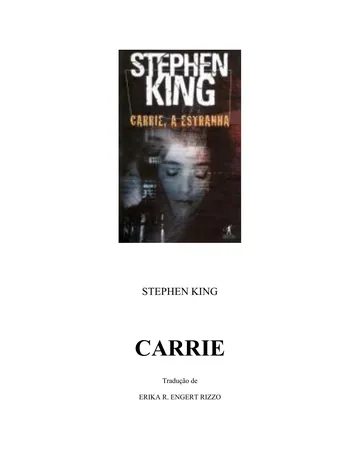 Carrie de Stephen King, capa do livro