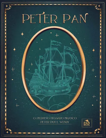 Peter Pan de J. M. Barrie, capa do livro