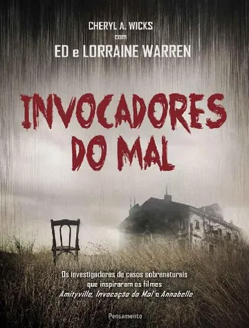 Invocadores do Mal de Cheryl A. Wicks, capa do livro