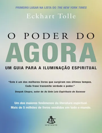 O Poder do Agora de Eckhart Tolle, capa do livro