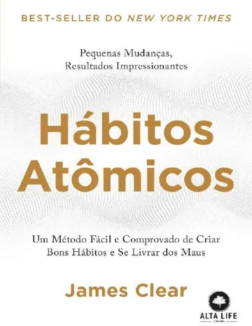 Hábitos Atômicos de James Clear, capa do livro