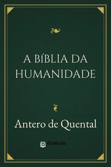 A Bíblia da Humanidade de Antero de Quental, capa do livro