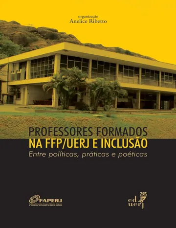Professores formados na FFP/UERJ e inclusão de Anelice Ribetto, capa do livro