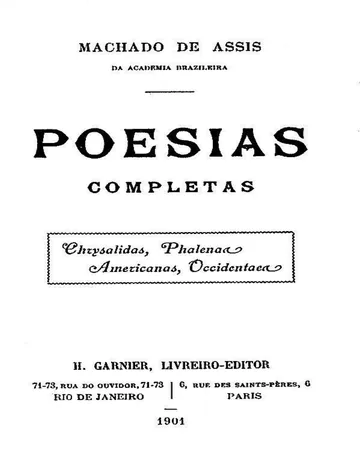 Poesias Completas de Machado de Assis, capa do livro
