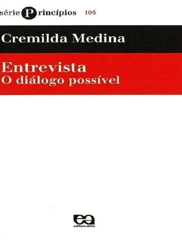 Entrevista: o diálogo possível de Cremilda de Araújo Medina, capa do livro