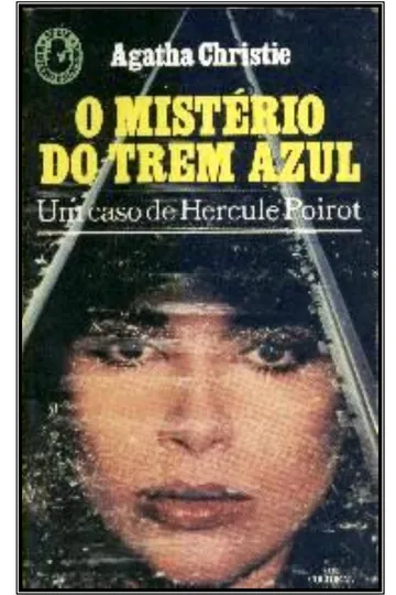 O Mistério do Trem Azul de Agatha Christie, capa do livro