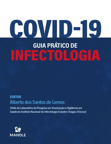 Covid-19: Guia Prático de Infectologia de Alberto dos Santos de Lemos, capa do livro