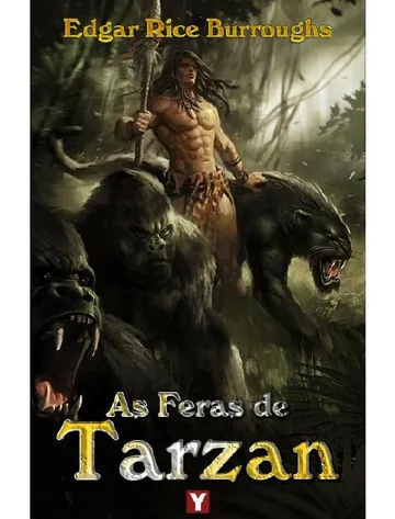 As Feras de Tarzan de Edgar Rice Burroughs, capa do livro