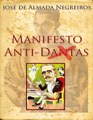 Manifesto Anti-Dantas de José de Almada Negreiros, capa do livro