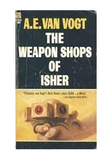 As Casas de Armas de Isher de A. E. Van Vogt, capa do livro