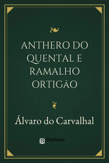 Anthero do Quental e Ramalho Ortigão de Álvaro do Carvalhal, capa do livro