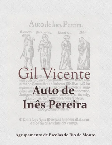 Auto de Inês Pereira de Gil Vicente, capa do livro