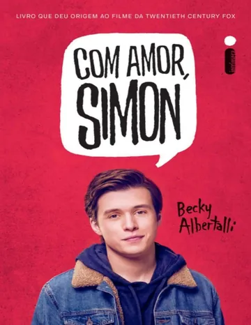 Com amor, Simon de Becky Albertalli, capa do livro