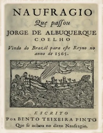 História Trágico-Marítima de Bernardo Gomes de Brito, capa do livro