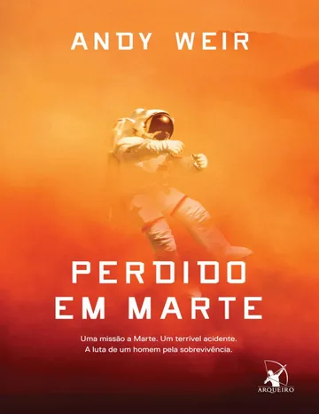 Perdido em Marte de Andy Weir, capa do livro