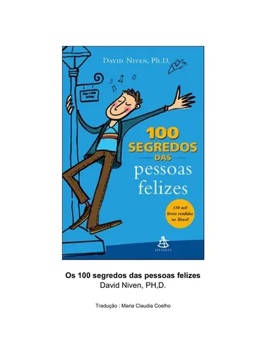 Os 100 Segredos das Pessoas Felizes de David Niven, capa do livro