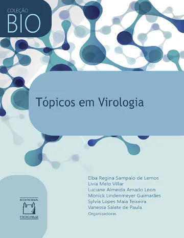 Tópicos em virologia de Elba Regina Sampaio de Lemos, capa do livro