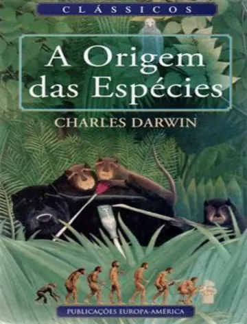 A Origem das Espécies de Charles Darwin, capa do livro