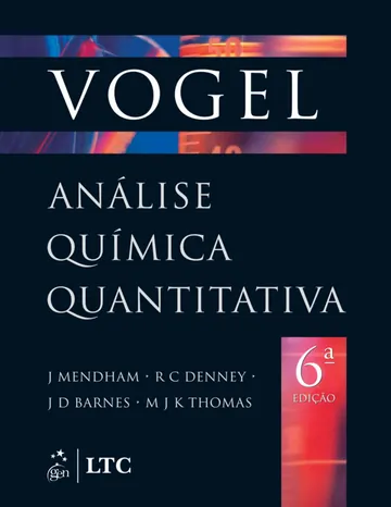 Vogel: Análise Química Quantitativa de J Mendham, capa do livro