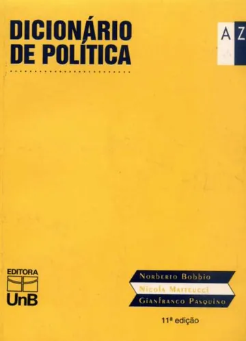 Dicionário de Política (Volume 1) de Norberto Bobbio, Nicola Matteucci e Gianfranco Pasquino, capa do livro