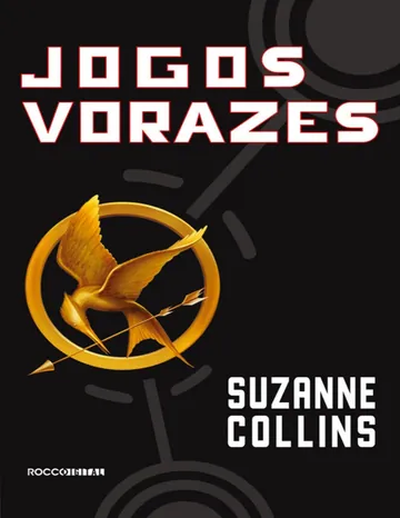 Jogos Vorazes de Suzanne Collins, capa do livro