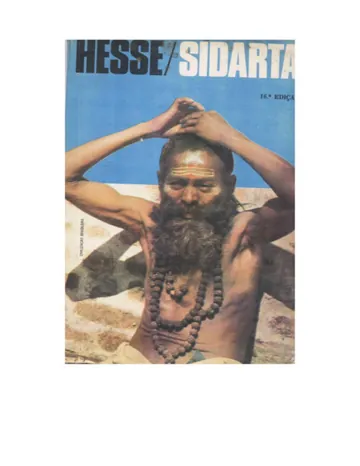 Sidarta de Hermann Hesse, capa do livro