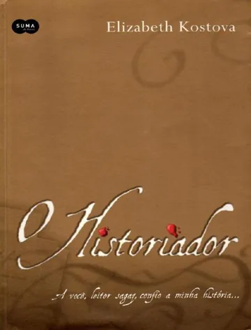 O Historiador de Elizabeth Kostova, capa do livro