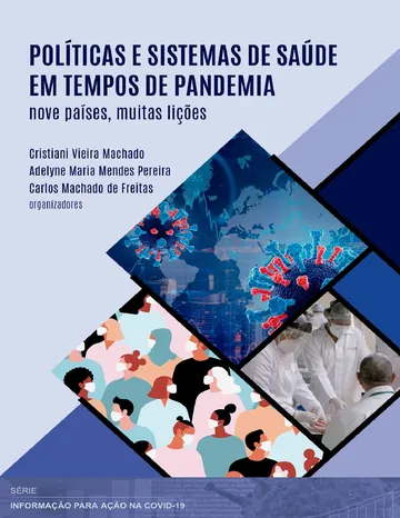 Políticas e sistemas de saúde em tempos de pandemia de Cristiani Vieira Machado, capa do livro