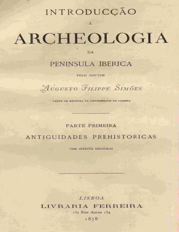 Introdução à Arqueologia da Península Ibérica de Augusto Filipe Simões, capa do livro