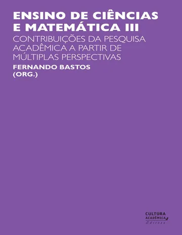 Ensino de ciências e matemática III de Fernando Bastos, capa do livro