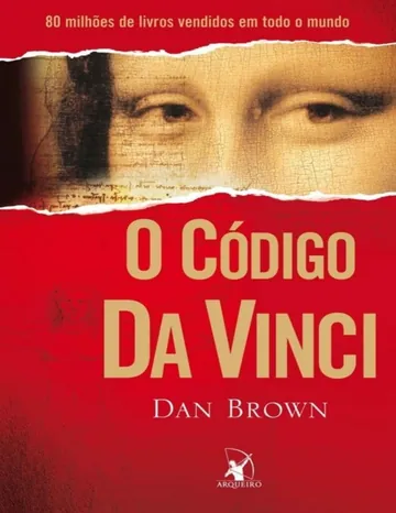 O Código Da Vinci de Dan Brown, capa do livro