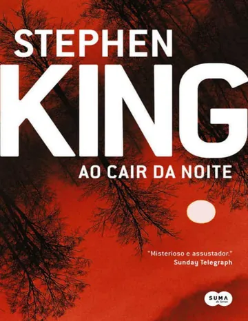 Ao cair da noite de Stephen King, capa do livro