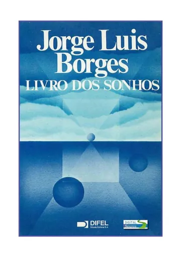 Livro dos Sonhos de Jorge Luis Borges, capa do livro