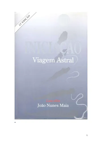 Iniciação - Viagem Astral de João Nunes Maia, capa do livro