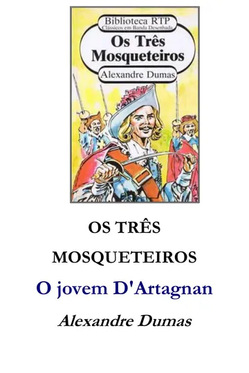 Os Três Mosqueteiros de Alexandre Dumas, capa do livro