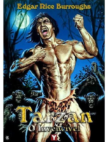 Tarzan, o Invencível de Edgar Rice Burroughs, capa do livro