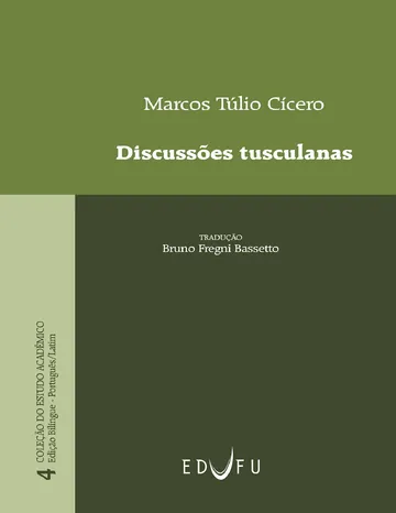 Discussões Tusculanas de Marco Túlio Cícero, capa do livro