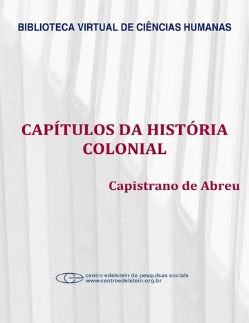 Capítulos da história colonial de Capistrano de Abreu, capa do livro
