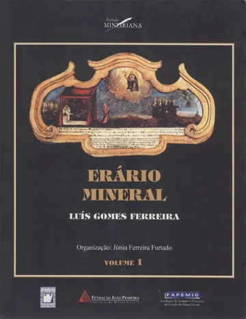 Erário mineral de Luís Gomes Ferreira, capa do livro