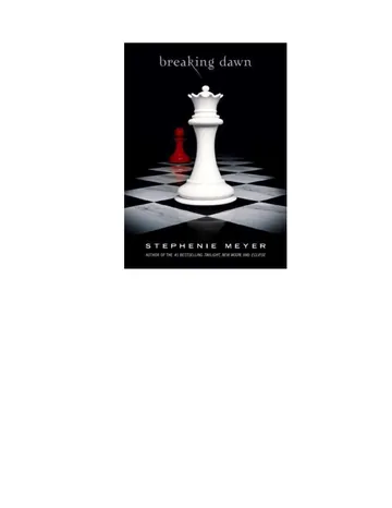 Amanhecer de Stephenie Meyer, capa do livro