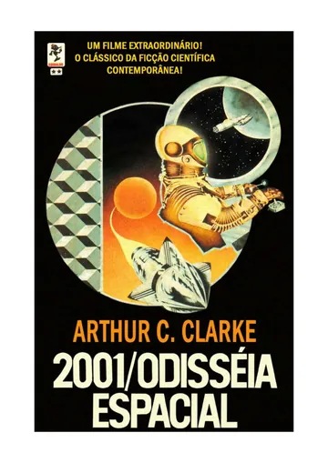 2001: Uma Odisseia no Espaço de Arthur C. Clarke, capa do livro