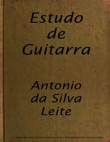Estudo de Guitarra de Antônio da Silva Leite, capa do livro